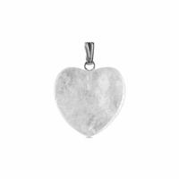 Hanger hart 20mm bergkristal - thumbnail
