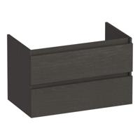 Brauer Joy - Onderkast - 80 cm - met 2 Softclose Lades Greeploos en 1 Sifon Uitsparing - Timber Anthracite - thumbnail