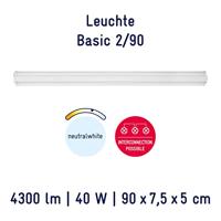 Müller-Licht Basic LED-monitorlamp LED LED vast ingebouwd 40 W Neutraalwit Wit - thumbnail