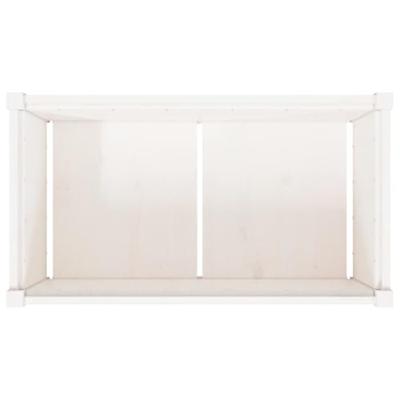 VidaXL Plantenbak 90x50x50 cm massief grenenhout wit VidaXL Plantenbak 90x50x50 cm massief grenenhout wit