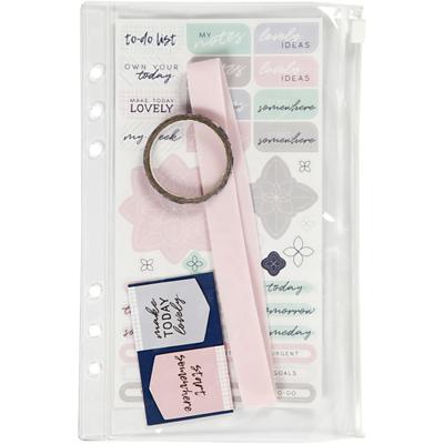 Creativ Company Plastic etui met accessoires, a5, vel 140x215 mm, 1 stuk - thumbnail