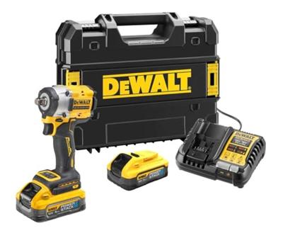 DeWalt DCF921H2T-QW - 18V XR Brushless Accu Slagsmoersleutel | met Frictiering | 1/2" | 2x 5.0Ah Powerstack | in TSTAK DCF921H2T-QW DeWalt DCF921H2T-QW - 18V XR Brushless Accu Slagsmoersleutel | met Frictiering | 1/2" | 2x 5.0Ah Powerstack | in TSTAK DCF921H2T-QW
