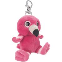 Arditex sleutelhanger flamingo meisjes 10 cm pluche roze - thumbnail