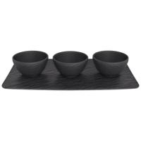 Villeroy & Boch Manufacture Rock Blanc Serveer set 4 delig - thumbnail