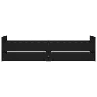 Bedframe met lades zwart 90x200 cm - thumbnail
