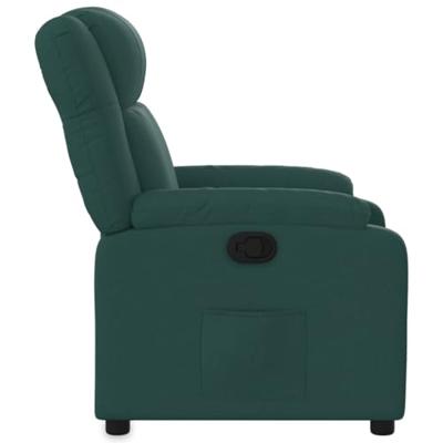 Fauteuil verstelbaar stof donkergroen