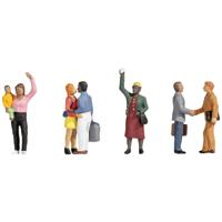 NOCH 15216 H0 Afscheid nemen op het station figuren Geverfd, Staand - thumbnail