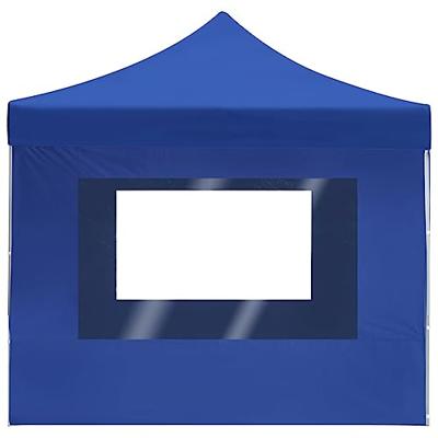 Partytent inklapbaar met wanden 4,5x3 m aluminium blauw Partytent inklapbaar met wanden 4,5x3 m aluminium blauw