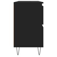 Badkamerkast 80x33x60 cm bewerkt hout zwart - thumbnail