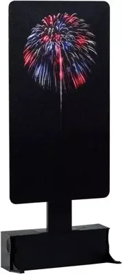 Kerstfiguur Rood wit & blauw vuurwerk 4,5V LEMAX - Lemax