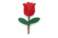 Beeztees kattenspeelgoed catnip en matatabi roos 12x4x2cm bruin/rood - thumbnail