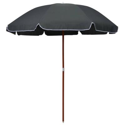 VidaXL Parasol met stalen paal 240 cm antracietkleurig VidaXL Parasol met stalen paal 240 cm antracietkleurig