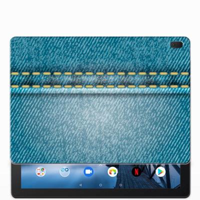 Lenovo Tab E10 Leuke Siliconen Hoes Jeans Lenovo Tab E10 Leuke Siliconen Hoes Jeans