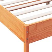 Bedframe massief grenenhout wasbruin 135x190 cm - thumbnail