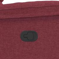 Massagestoel verstelbaar stof wijnrood - thumbnail