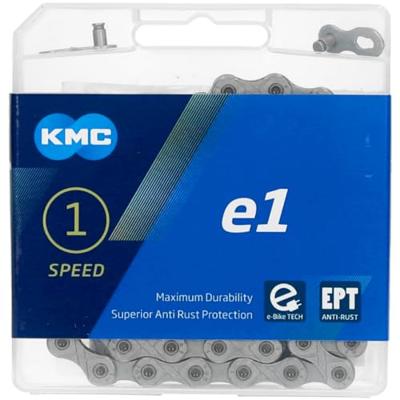 KMC fietsketting e1 ept 110 schakels, 1/2 x 3/32, zilver, 306g