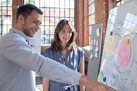 Nobo Move & Meet panneau, whiteboard-memoboard, 90 x 180 cm, met grijs kader - thumbnail