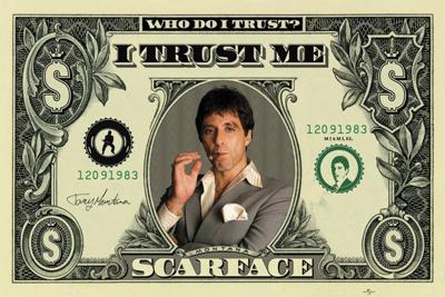 Poster Scarface - Dollar 91,5x61cm Poster Scarface - Dollar 91,5x61cm