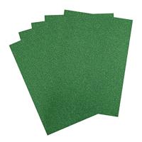 Florence • glitterpapier 250g a4 groen 5x - thumbnail