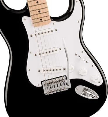 Squier Sonic Stratocaster Pack MN Black elektrische gitaar starterset - thumbnail