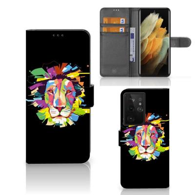 Samsung Galaxy S21 Ultra Leuk Hoesje Lion Color