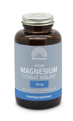 Mattisson Magnesium citraat malaat met actieve vorm vit. b6 120 Vegetarische capsules Mattisson Magnesium citraat malaat met actieve vorm vit. b6 120 Vegetarische capsules