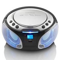 Lenco scd-550 draagbare radio/cd speler zilver - thumbnail