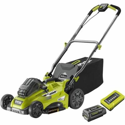 36V duwmaaier - RYOBI - Maaien Ø 40 cm - Opvang en mulchen - 1 36V 5,0 Ah lithium+ accu en 1 1,7 A lader