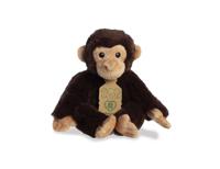 Eco Nation Pluchen knuffel - chimpansee - 24 cm - thumbnail