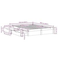 Bedframe zonder matras massief grenenhout 120x200 cm - thumbnail