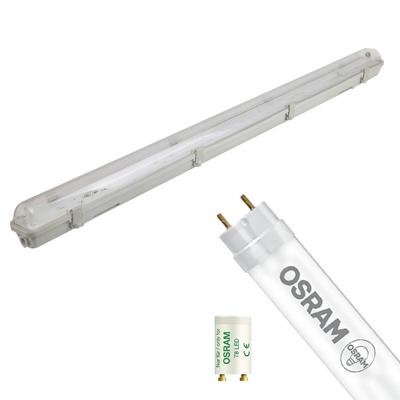 LED TL Armatuur met T8 Buis - OSRAM SubstiTUBE Value EM 840 - Aigi Hari - 150cm Enkel - 19.1W - Natuurlijk Wit 4000K