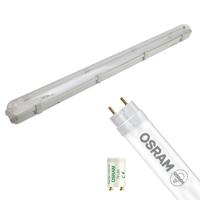 LED TL Armatuur met T8 Buis - OSRAM SubstiTUBE Value EM 840 - Aigi Hari - 150cm Enkel - 19.1W - Natuurlijk Wit 4000K - thumbnail