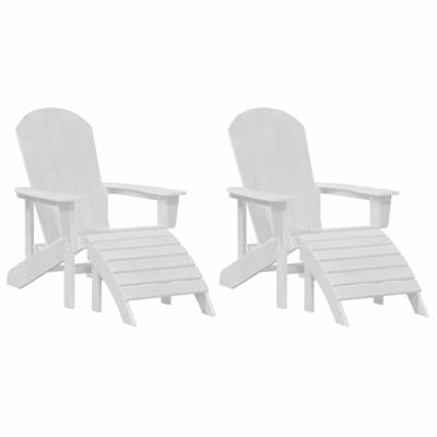 Tuinstoel 2 pcs Wit 83 x 74 x 92 cm Polyetheen