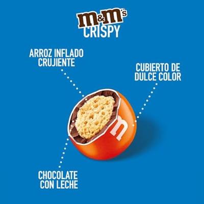 M&M&apos;S Crispy chocolade snoepjes maxi 340g bij Jumbo