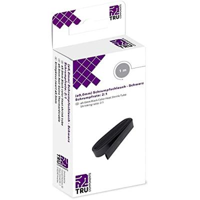 TRU COMPONENTS T1904CA032 Krimpkous zonder lijm Zwart 9 mm 4.50 mm Krimpverhouding:2:1 1 m