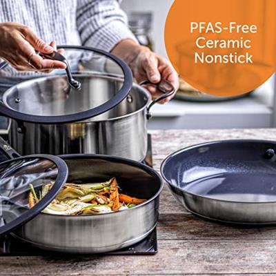 Ceramic Black 4(7)-delige pannenset