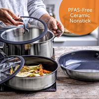 Ceramic Black 4(7)-delige pannenset - thumbnail