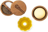 STYLE DE VIE - Cadeau - Set voor olie, boter en zout 3-dlg - thumbnail