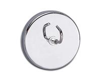 Maul Magneet (Ø x h) 52 mm x 31 mm Rond, Met haak Zilver 1 stuk(s) 6155596 - thumbnail