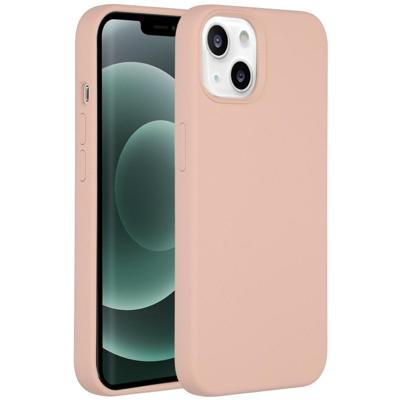 Accezz Liquid Silicone Backcover iPhone 13 Mini Telefoonhoesje Roze Accezz Liquid Silicone Backcover iPhone 13 Mini Telefoonhoesje Roze