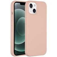 Accezz Liquid Silicone Backcover iPhone 13 Mini Telefoonhoesje Roze - thumbnail