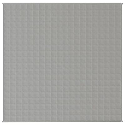 Verzwaringsdeken 200x200 cm 13 kg stof grijs