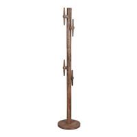 Dutchbone Staande Kapstok 'Jakub' Met 5 haken, Mangohout, kleur Bruin - thumbnail