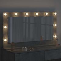 VidaXL Schmink spiegel rechthoekig beton grijs 100 x 55 x 18 cm - thumbnail