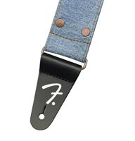 Fender x Wrangler® Riveted Denim Strap Light Indigo gitaarband - thumbnail