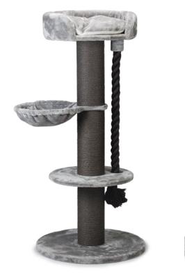 Beeztees Havilo - Krabpaal - Grijs - 80x80x170 cm
