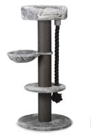 Beeztees Havilo - Krabpaal - Grijs - 80x80x170 cm - thumbnail