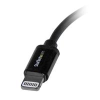 StarTech.com 15 cm korte zwarte Apple 8-polige Lightning-connector-naar-USB-kabel voor iPhone / iPod / iPad - thumbnail