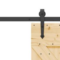 Schuifdeur met beslag 70x210 cm massief grenenhout - thumbnail