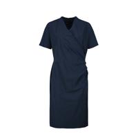 Expresso overslagjurk met krijtstreep donkerblauw - thumbnail